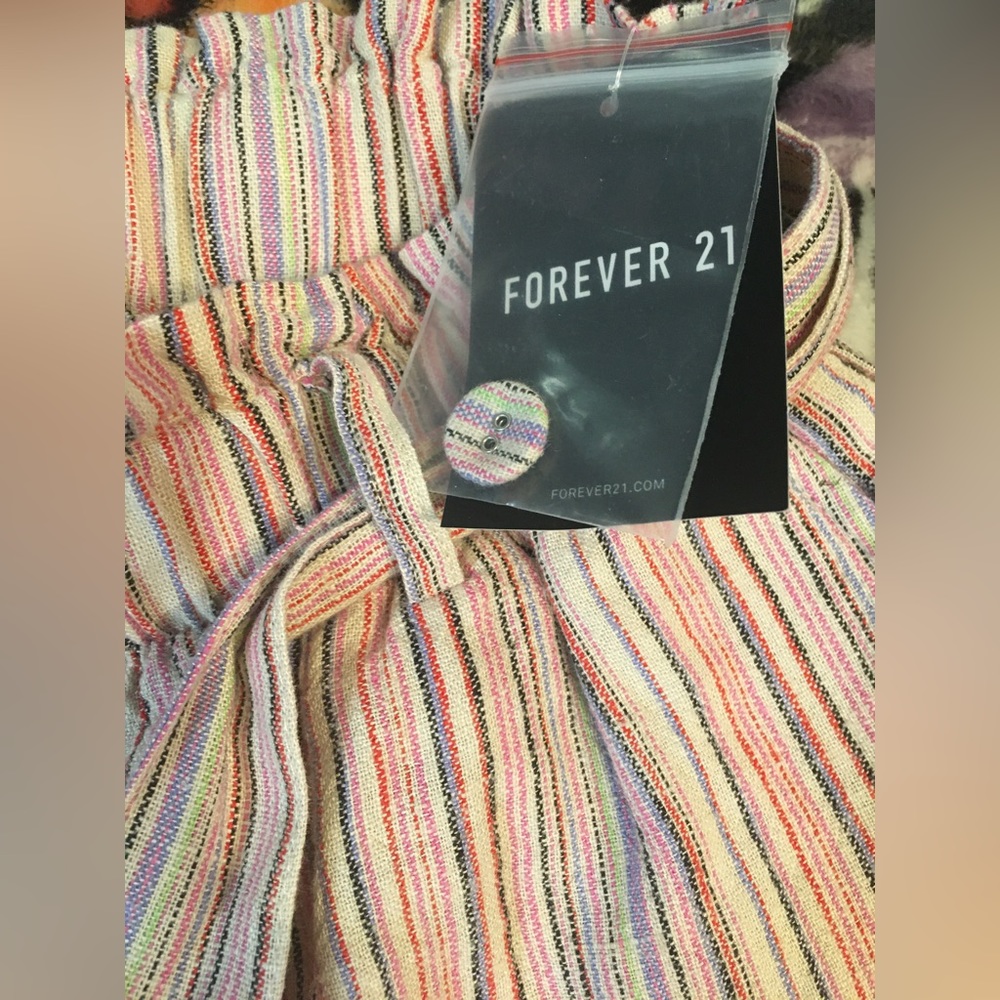 Woman’s striped dress shorts.                         Size -  Small - Picture 2 of 11